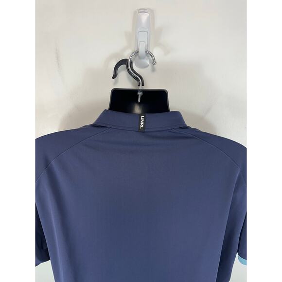 UNRL Performance Golf Polo Navy Blue Size 3XL Chest Logo - Picture 8 of 8